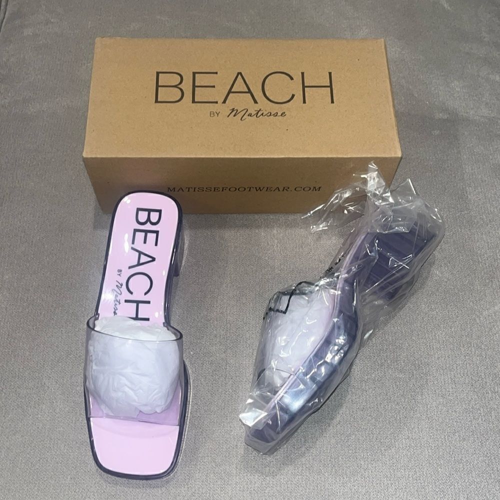 Nwt Matisse Beach lavender slipon 2” clogs